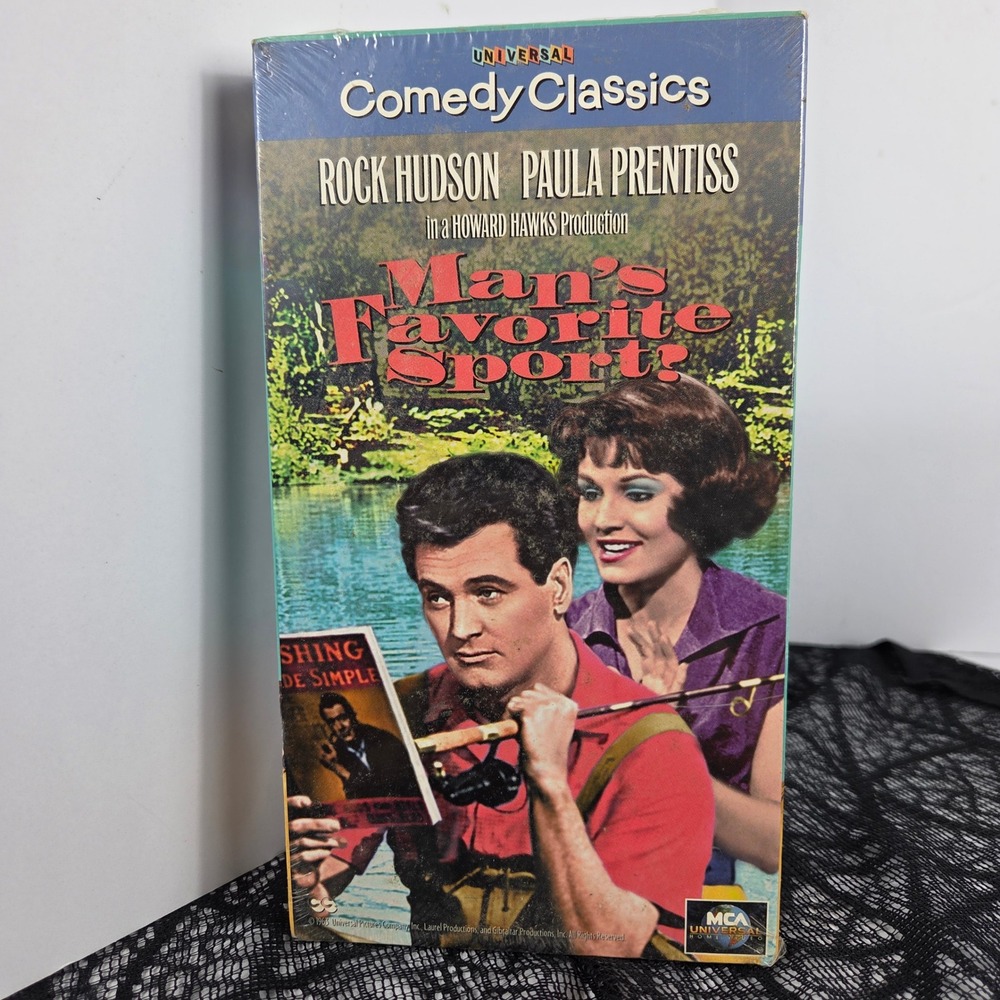 Mans Favorite Sport VHS Rock Hudson Universal Comedy Classics Sealed